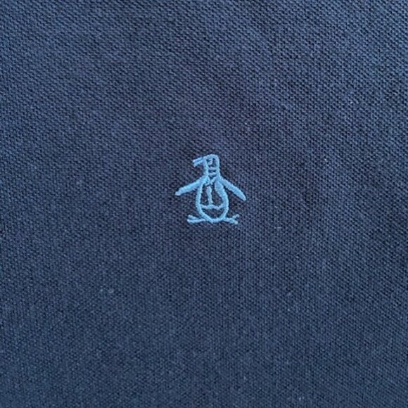 ORIGINAL PENGUIN Men's Navy Blue Polo Shirt XL - Picture 7 of 9